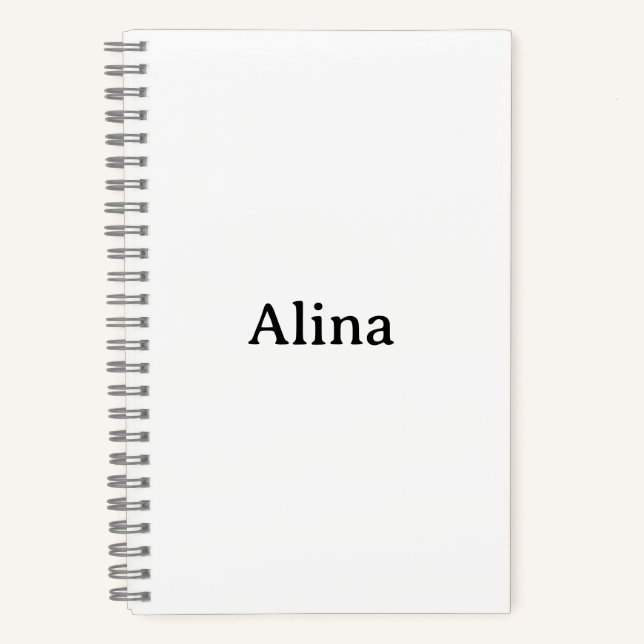 delete text add own design 5.5"x8.5" Deluxe Spiral Notebook (Front)