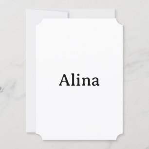delete text add own design 5" x 7" Ticket Flat Thank You Card
