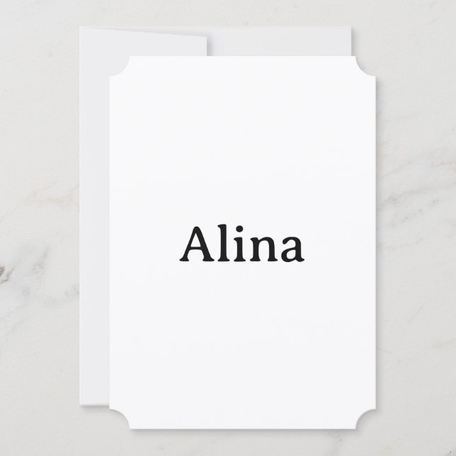 delete text add own design 5" x 7" Ticket Flat Thank You Card (Front)