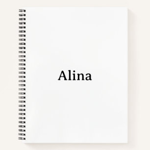 delete text add own design 8.5"x11" Deluxe Spiral Notebook