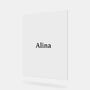 delete text add own design 8" x 10" acrylic sign
