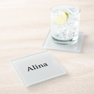 delete text add own design glass coaster