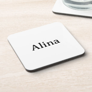 delete text add own design Hard plastic Coaster