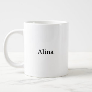 delete text add own design Jumbo Large Coffee Mug