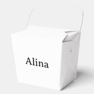 delete text add own design Medium 3"x2.25"x3.125" Favour Box