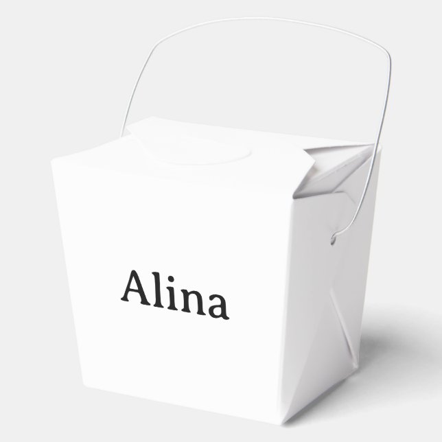 delete text add own design Medium 3"x2.25"x3.125" Favour Box (Front)