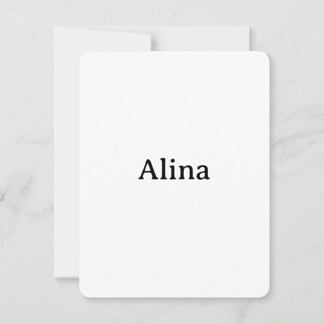 delete text add own design Rounded 4.25" x 5.5" Invitation (Front)