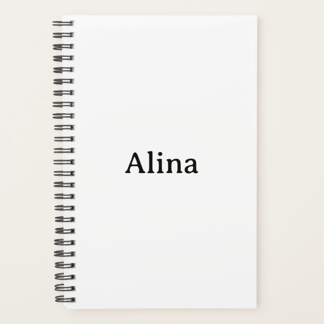 delete text add own design small 5.5" x 8.5" planner (Front)