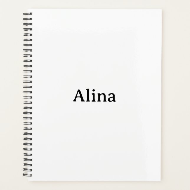 delete text add own design standard 8.5″ x 11″ planner (Front)