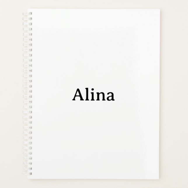 delete text add own design standard 8.5″ x 11″ planner (Front)