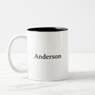 Delete Text Replace Own Design 11 oz Two-Tone Coffee Mug