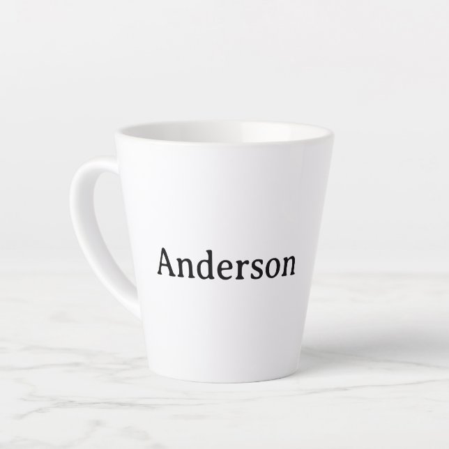 Delete Text Replace Own Design 12 oz Small  Latte Mug (Left Angle)