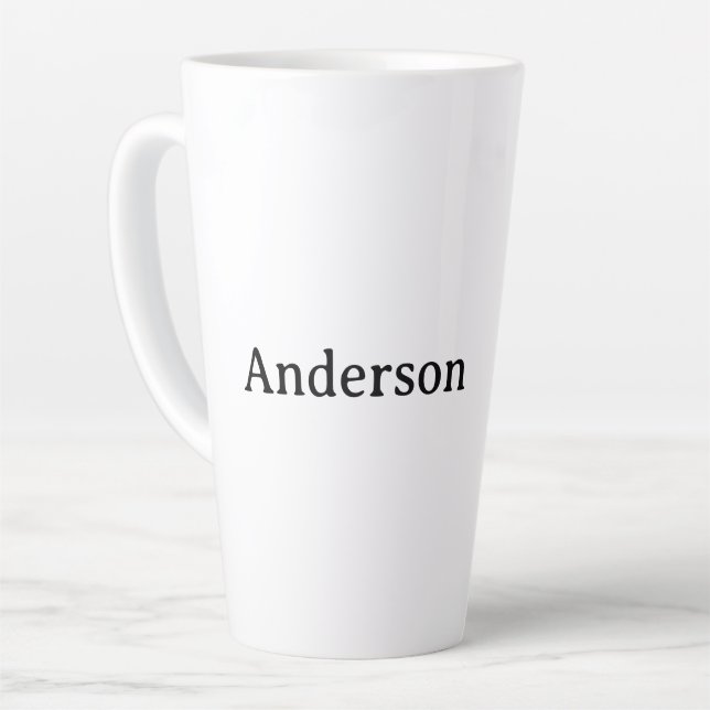 Delete Text Replace Own Design 17 oz Large  Latte Mug (Left Angle)