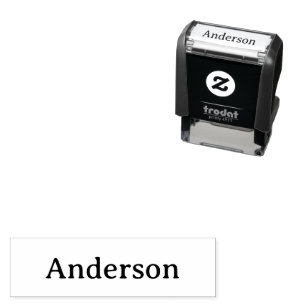 Delete Text Replace Own Design 1.4" x 0.4" Self-inking Stamp