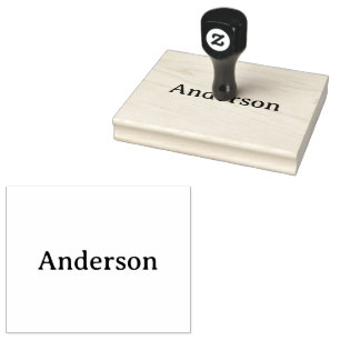Delete Text Replace Own Design 4.0" x 5.0" Rubber Stamp