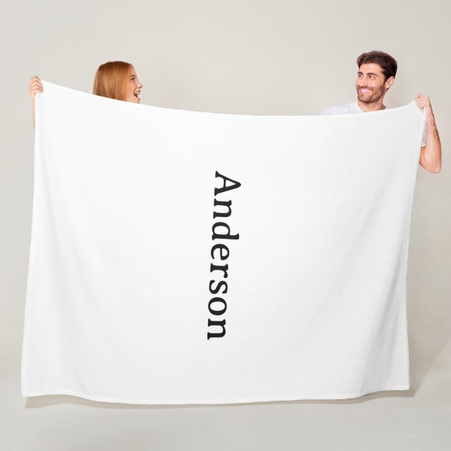 Delete Text Replace Own Design 60"x80" Fleece Blanket (In Situ)