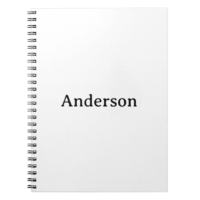 Delete Text & Replace Own Design 6.5" x 8.75" Notebook (Front)