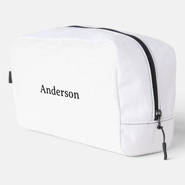 Delete Text & Replace Own Design 9.5" x 8" x 3.75" Dopp Kit (Right Corner)