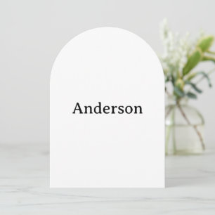 Delete Text & Replace Own Design Arch 5" x 7" Invitation