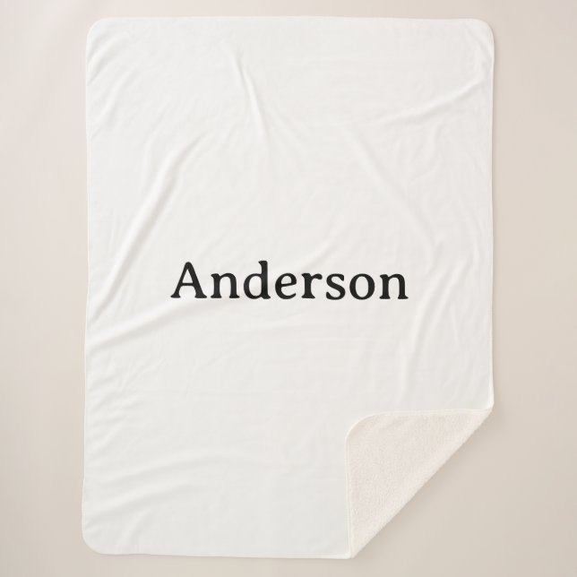 Delete Text Replace Own Design Large Sherpa Blanket (Front)