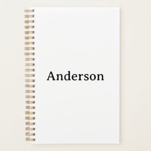 Delete Text & Replace Own Design Small 5.5" x 8.5" Planner