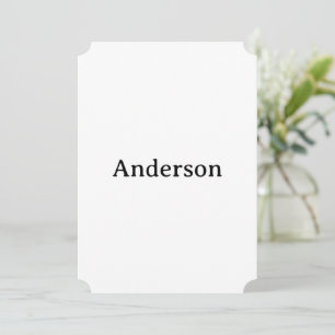 Delete Text & Replace Own Design Ticket 5" x 7" Invitation