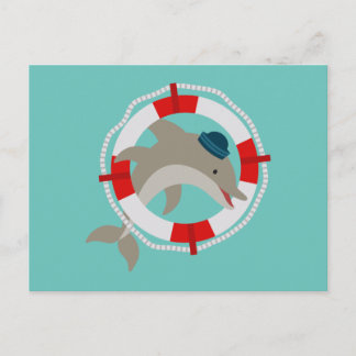 Delfin Delphin Dolphin Postcard