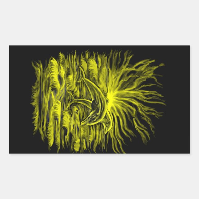 Delfinpaar Rectangular Sticker (Front)