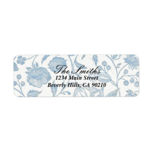 Delft Blue Address Label 2