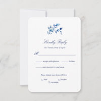 Delft Blue and White Floral Wedding