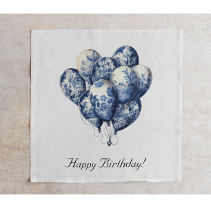 Delft Blue Balloons customisable Napkin