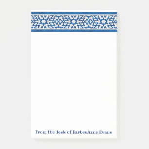 Delft Blue Border Post-it Notes
