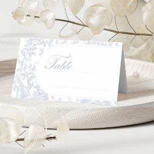 Delft Blue Chinoiserie Table, Name & Thank You Place Card
