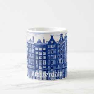 Delft Blue style mug: Amsterdam Coffee Mug