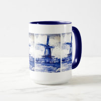 Delft Blue Windmill