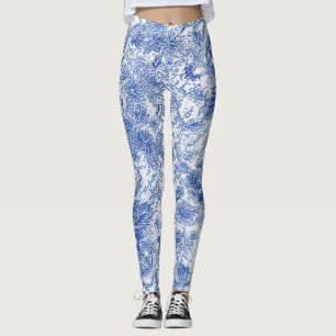 Delft Floral Tapestry - Leggings