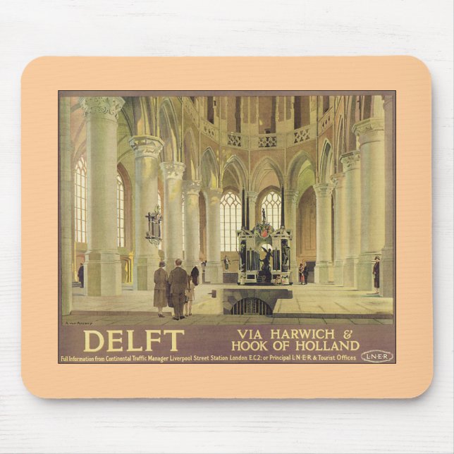 Delft LNER Poster Mouse Mat (Front)
