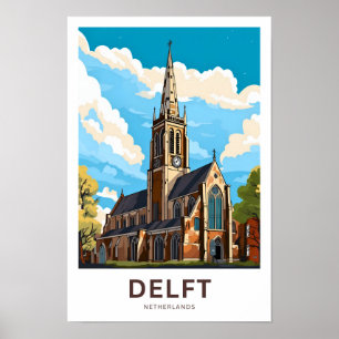 Delft Netherlands Travel Print