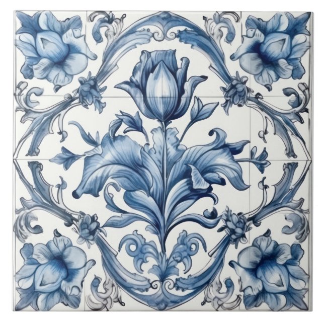 Delft Tile Blue And White Tile (Front)