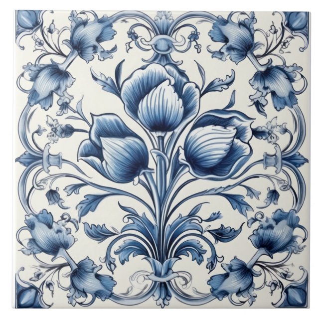 Delft Tile Blue And White Tile (Front)