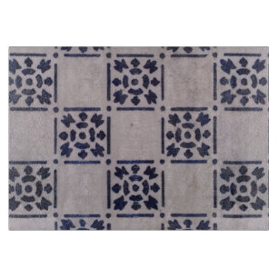 Delft Tile Blue Antique Art Pattern Cutting Board