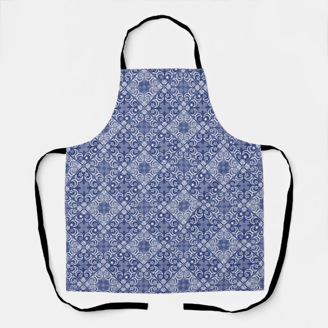 Delft tile ethnic national Dutch pattern   Apron (Front)