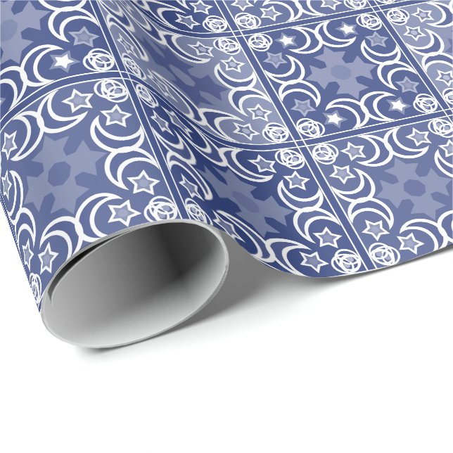Delft tile ethnic national Dutch pattern   Wrapping Paper (Roll Corner)