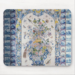 Delft tile panel from the bathroom mouse mat