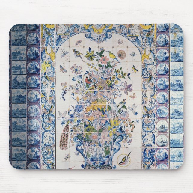 Delft tile panel from the bathroom mouse mat (Front)