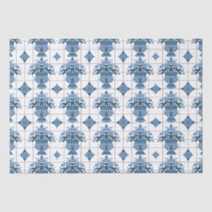 Delft Tile Pattern Tissue Paper