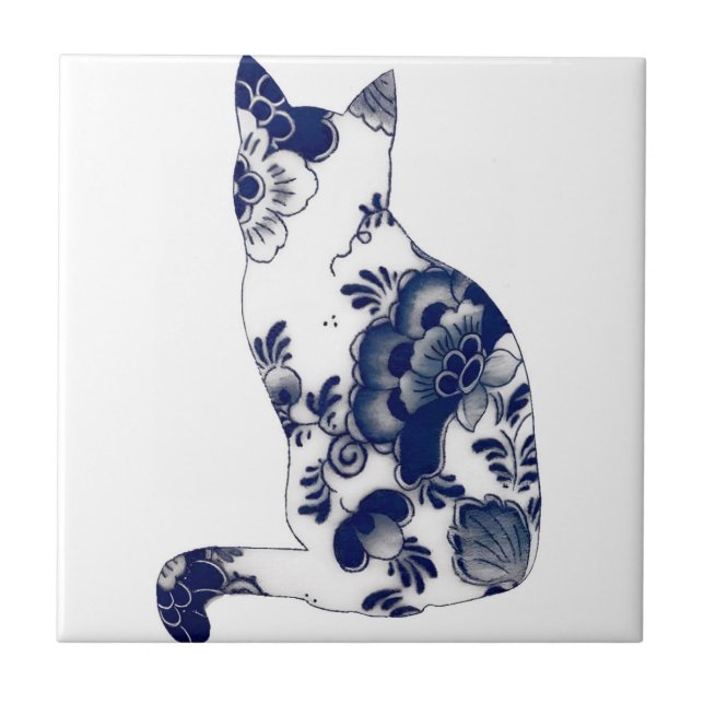 delft tiles reproductions flower cat (Front)