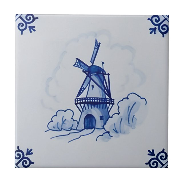 delft tiles reproductions windmill (Front)