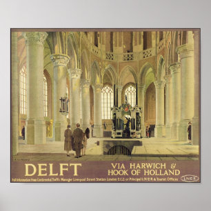Delft Travel Poster