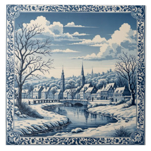 Delft winter/Christmas 8 style Tile
